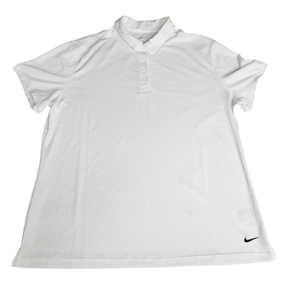 Nike Dri-FIT Womens Golf‎ Polo Shirt White XL DH2309-100 Short Sleeve NWT